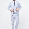 Caridi Sky Short Check Three Piece Suit