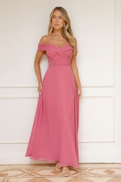 Luxurious Aurora Maxi Dress Rose