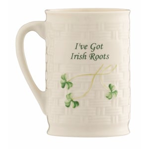 Belleek Classic "I've Got Irish Roots" Mug