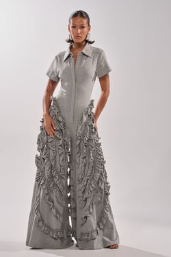 AKIRA Leah Ruffle Jumpsuit | Size 1X