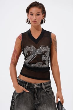 AKIRA Twenty Three Tank Top | Black | Size 1X/2X