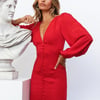 Heart Eyes Dress Red