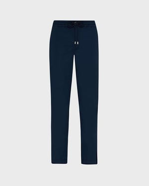 Vilebrequin - Men Elastic Waist Cotton Pants Solid - Jeans - Clemence - Blue - Size 40