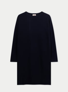C-Neck Knit Dress - 2XL / navy blazer / WK1024-1574