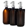 Black Triple Wall Mounted Soap Dispenser
