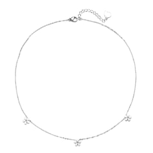 Forget-Me-Not Charm Necklace Silver