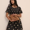 Tan Slouch Clutch Bag