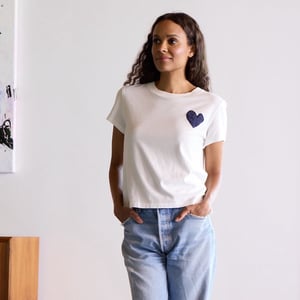 The Suke Tee Contrast Imperfect Heart