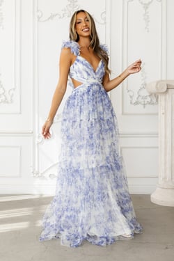 Endless Riviera Maxi Dress Blue