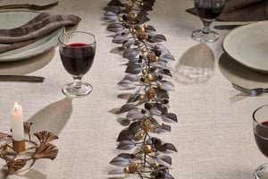 nkuku Ishana Garland | Christmas Decorations | One Size | Antique Brass
