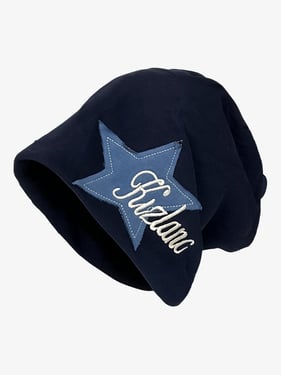 Thesupermade Star Embroidered Wrap Hat - 1703 - Navy / One Size