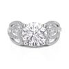 Jeulia Intertwined Round Engagement Ring Sterling Silver
