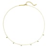 Green Gemstone Charm Necklace Sterling Silver