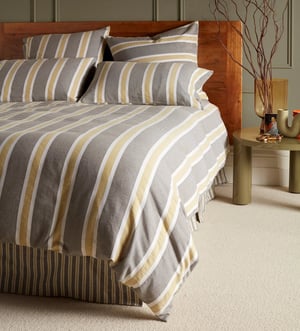 Sadie Stripe 100% Organic Cotton Duvet Cover