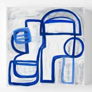 Les Bleus Original Painting by Kerri Rosenthal