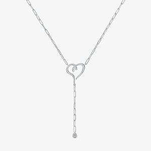 Lariat Solitaire Diamond Necklace - 0.10 CT