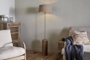 nkuku Agua Grooved Floor Lamp Base | Lamps | One Size | Natural