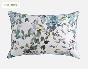 QE Home Seabreeze Botanical Pillow Sham, Botanical, Blue, King