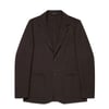 Sunspel Textured Wool Blazer Truffle