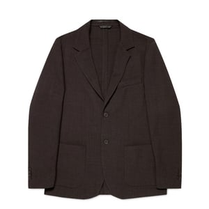 Sunspel Textured Wool Blazer Truffle