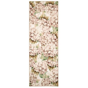 Wild Hydrangea Eco-Washable Runner - 75x220cm