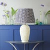 Regular Stucco table lamp in stone ceramic