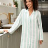 Francesca Womens Printed Stripe Nightshirt - 8