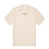 Sunspel Loose Weave Check Shirt Ecru