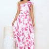 Subtle Luxe One Shoulder Maxi Dress Pink