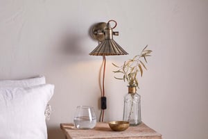 nkuku Moti Wall Lamp | Lights | One Size | Antique Brass