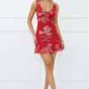 Sunlit Wonder Mesh Mini Dress Wine