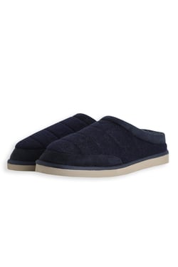 Weird Fish Newbridge Felt Slippers Navy Size S