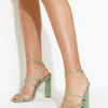 BILLINI Paulina Heels Black Mint Croc