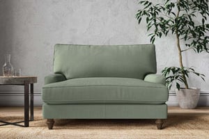 nkuku Marri Love Seat | Make To Order | Brera Linen Jade | No Colour