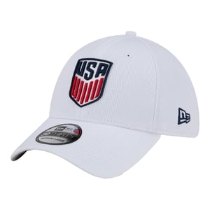 Adult New Era USMNT 39Thirty Active White Hat / L/XL