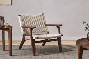 nkuku Surat Woven Lounger | Seating | One Size | Natural
