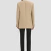 Victoria Beckham Beatrice Jacket In Camel Melange - 10 - Womens