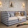 Lochlan Wavy Bed in Blue - Bed Only