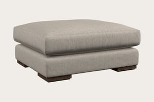 nkuku Guddu Large Dining Footstool | Make To Order | Brera Linen Natural | No Colour