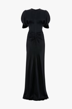 Victoria Beckham Isabella Gown In Navy - 16 - Womens