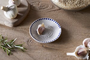 nkuku Indigo Drop Garlic Grater | Serveware | One Size