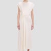 Victoria Beckham Aria Midi Dress In Ivory - Size 4 UK