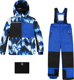 Deux par Deux Play Two-Piece Snowsuit with Contrast Jacket - Little Boy