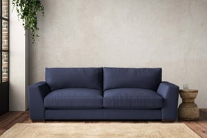 nkuku Guddu Large Sofa | Make To Order | Recycled Cotton Navy | No Colour