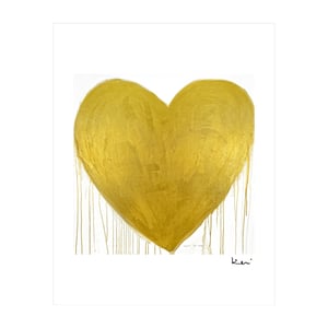 Heart Of Gold Mini Art Print