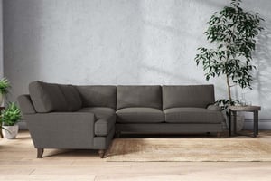 nkuku Marri Corner Sofa | Make To Order | Grand | Brera Linen Granite