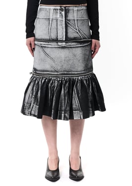 PAINTED WORKWEAR SKIRT - 28