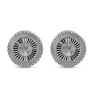 Jeulia Simple Round Copper Men's Cufflinks