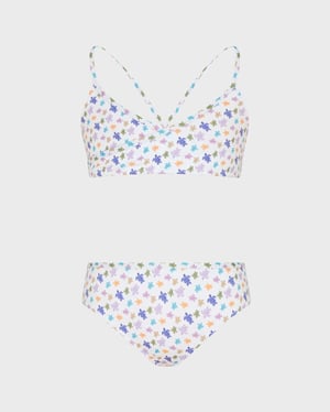 Vilebrequin - Girls Two Pieces Swimsuit Micro Ronde Des Tortues - Swimwear - Gigi - White - Size 14