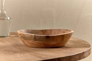 nkuku Adar Mango Wood Bowl | Serveware | One Size | Natural